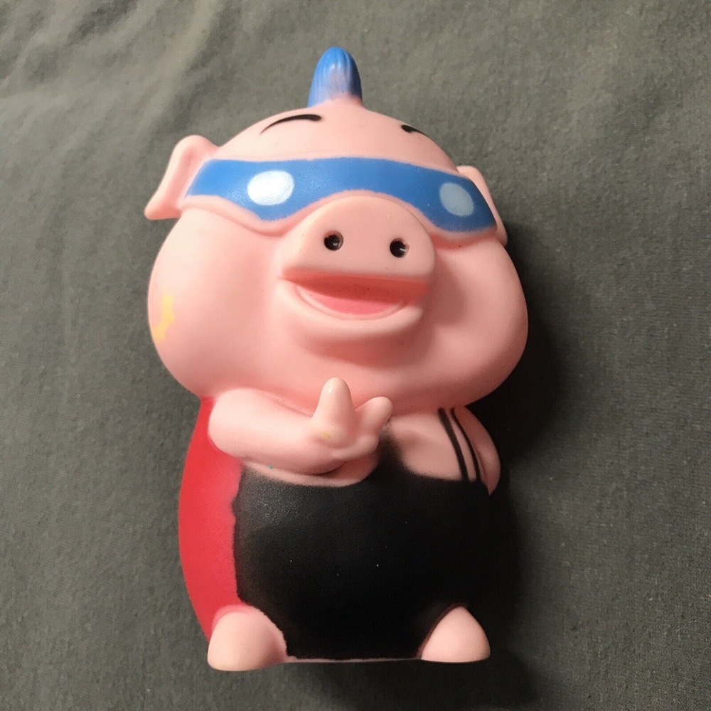 Latex Mohawk Pig 9" Large Piggy‎ With Squeaker